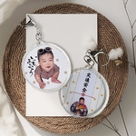 敬老の日 プレゼント フォト キーホルダー ラッピング 交通安全 お守り 感謝 いつもありがとう 気持ちを伝える 孫 祖父母 写真 選べる お絵描き 手形足形 手書きメッセージ