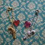 ハートを狙い撃ち♥ネックレス[ゴールドorシルバー] ブライス/リカちゃん/22cmドール用 ￥480