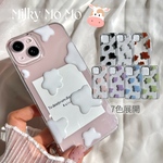 R107ミルキーモーモーケース　            　　        iPhoneケース　スマホケース　Androidケース　ハンドメイドケース　アニマル柄　牛柄　推し活　韓国っぽ