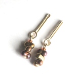 22cmドール用ピアス(aurora bronze)