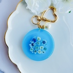 お花畑シリーズ❀✿𓇬𓂂𓈒真ん中寄せ寄せ💙シアン色💙