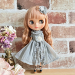 ブライス＊リカちゃん＊ドレスワンピース＆髪飾り