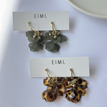 New color⁎⁺˳✧༚【EIMI】ゴールドフープ×つぶつぶフラワー【チタンピアス◼︎イヤリング】