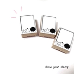 再販✨[ポスターを見る3人] ラバースタンプ ｼｮｰﾕｰｽﾀﾝﾌﾟ