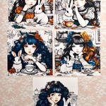 nohohons人物ステッカー Victoria girl 5