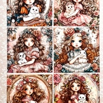 nohohons人物ステッカー flower girl 6