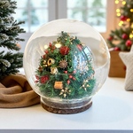 【早割】夢いっぱいの小さなクリスマスガラスドーム（無料ギフトラッピング）
