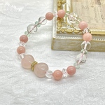 ハート型 ♥ ローズクォーツブレスレット