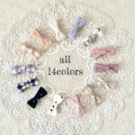 2個選べる ˎˊ˗リボン ヘアクリップ 全14色 ベビー キッズ