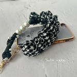 パラコード ×リボンハンドストラップ／ スマホストラップ