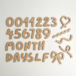 【 365days banner 】 木製 レターバナー 月齢フォト マンスリーバナー 成長記録 送料無料