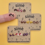 大人もこっそりおふざけしよう　秋を楽しむもっと！小粒なピアス　サージカルステンレスピアス/イヤリング対応　ラッピング無料