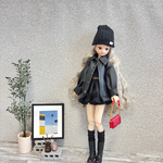 黒　チュール　ミニ　スカート　リカちゃん　ピュアニーモ　ワンピース　ブルゾン　ジャケット