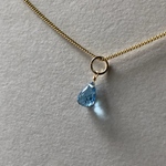 ネックレスチャーム／スイスブルートパーズ