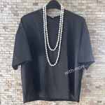 【特別価格❗️】2連3連ロング本真珠 バロックパール ロングネックレス☆大粒 淡水パール ネックレス 結婚式