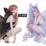 original sticker « no.6833 »     //     人物ステッカー オリジナルステッカー オリジナル人物ステッカー ステッカー cotton melody ミニステッカー