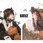 original sticker « no.6852 »     //     人物ステッカー オリジナルステッカー オリジナル人物ステッカー ステッカー cotton melody ミニステッカー