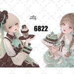 original sticker « no.6822💚»     //     人物ステッカー オリジナルステッカー オリジナル人物ステッカー ステッカー cotton melody ミニステッカー