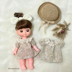 在庫あり✴︎長袖も出来ます【花柄ワンピース】メルちゃん ソランちゃんネネちゃん 着せ替え　メルちゃんワンピース　花柄