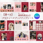 ★☆何枚でも1500円☆★ 　 【選べる】プロフィールブック テンプレート