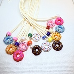 わんちゃん用　ドーナツマスコットトリミングチョーカー 12個セット