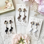 New✧︎ 《全3色》星を届ける猫ちゃん ピアス/イヤリング