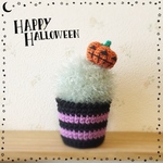 あみぐるみ💚枯れないサボテン🌵ハロウィンバージョン🎃