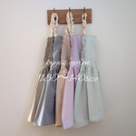 ＼ノーアイロン／くすみカラー♡着丈延長オプション!!　サイズ調整可能な子供用エプロン