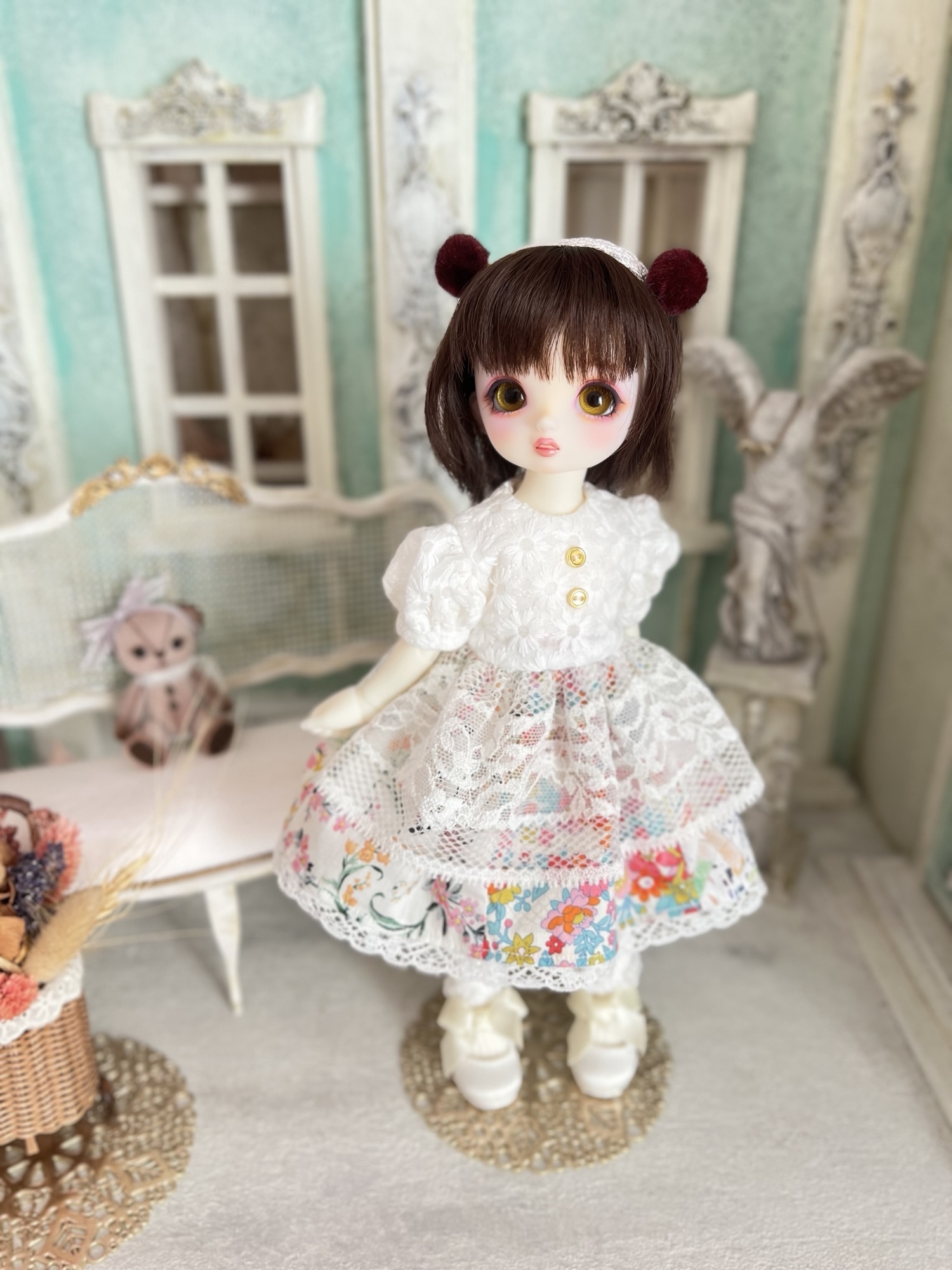 no.S-005 スーパードルフィー 幼SDサイズ LIBERTYワンピース