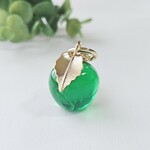 大きな青林檎のキーホルダー ❦ MA-eg［エメラルドグリーン/リンゴ/りんご/バッグチャーム］