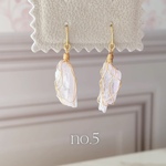 no.5クンツァイト原石のドレスアップピアスorイヤリング