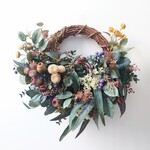 贅沢な深みのグリーンリース/アーティフィシャルフラワーのリース/通年お楽しみいただけます/新築祝いなど各種ギフトにもご利用ください