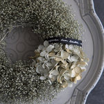 Gothic Wreath カスミソウと紫陽花のリース