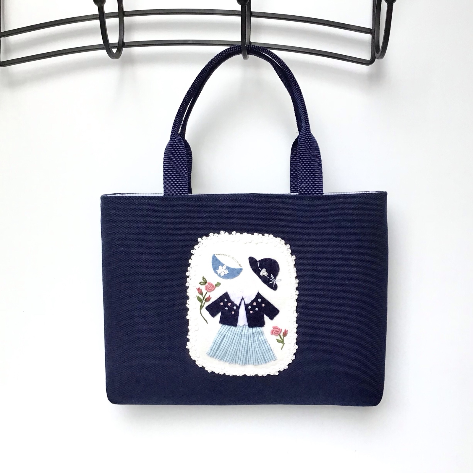 受注制作品※ミニトートバッグ※OLさんのランチタイムバッグ