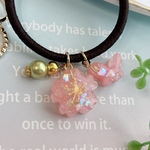 桜咲く可愛いヘアゴム レジン ヘアゴム ヘアアクセサリー 桜 ピンク チャーム キッズゴム 可愛いヘアゴム