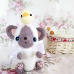 羊毛癒しネコ『小さなお友達』定形外郵便送料無料