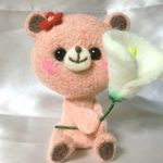 【M様オーダー品】羊毛フェルトのカラーとくま