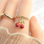 ◆ レトロチェリー・さくらんぼ🍒⁺ ˖˚ ◌【指輪/リング】◆