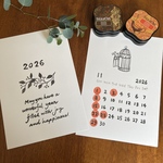 2026年　カレンダー　(ハンドメイド)