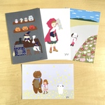 秋のポストカード4枚セット