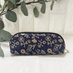 　ミナ×C&S  field of flower  メガネケース　navy