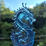 【再販】海の青龍　オブジェ　レジンアート
