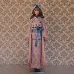 momokodoll  サイズ　レースの振袖セット ピンク