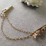 星とパール＊ゴールド♥︎ストール留め・羽織り留めなど