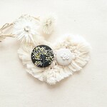 ★くるみボタンブローチセット★