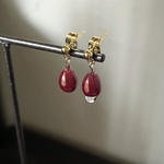 あずきの露ピアス(イヤリング) ショートタイプ