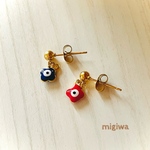 小さなお目目ピアス(花)