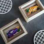 ｃｈａ様オーダー専用　つまみ細工　帯留め　乱菊　2点