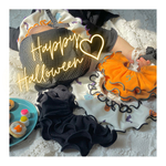 数量限定🎃選べるハロウィン　フリルスタイ　イニシャル　スタイ　お揃いコーデ　きょうだい　010
