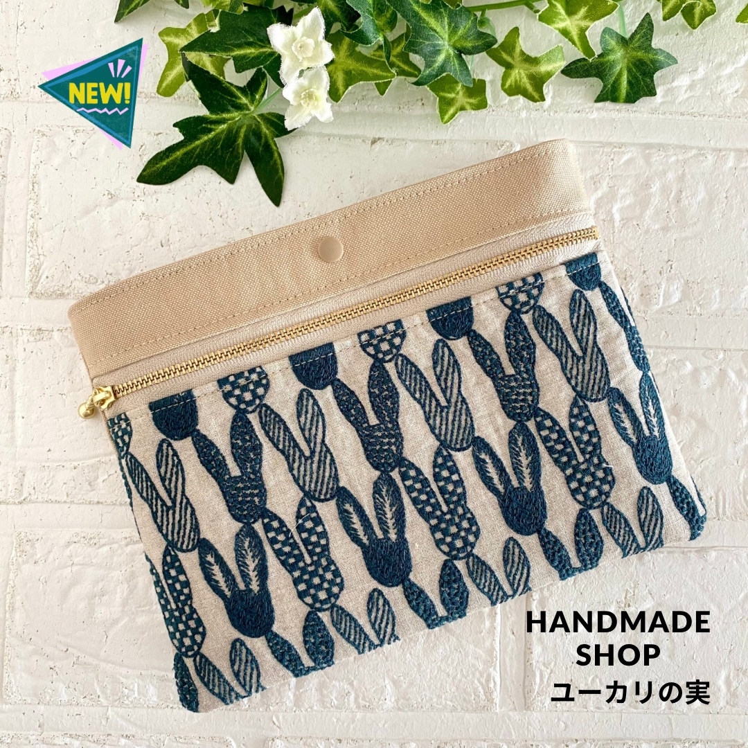 【専用】ハンドメイド☆ミナペルホネンポーチ ミナペルホネン ハンドメイド ファスナーポーチ No.491 - メルカリ